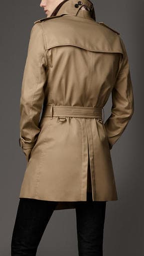 Men Burberry Cotton Blend Trench Coat 2