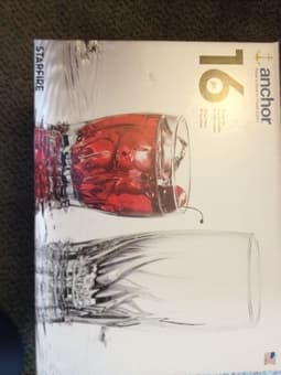 Glasses set, 8-17 oz and 5-12 oz for sale 1