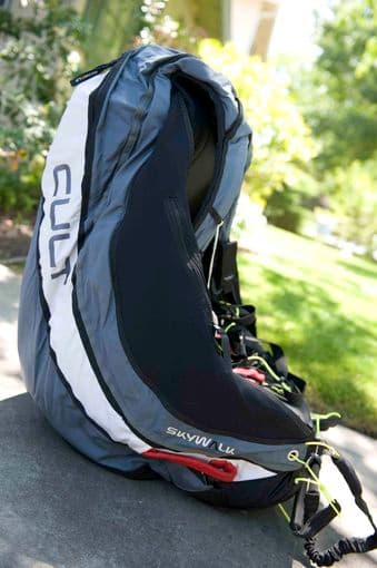 Paraglider package - wing, harness, reserve, helmet 3