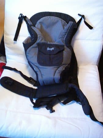 Snugli Infant Carrier, black/grey - $10 1