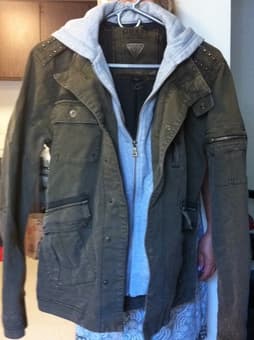$150, 3 man coats, S size, 1 Guess + 2 AX, SALE on campus 1