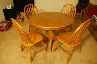 Dining Table & 4 Chairs -- Good Condition -- $100 O.B.O. 1