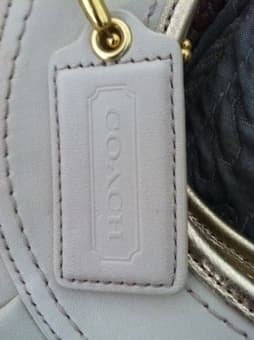 Never Used Cream Coach Handbag - $375 2