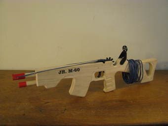 Jr. M-60 Rubber Band Toy Gun - $20 1