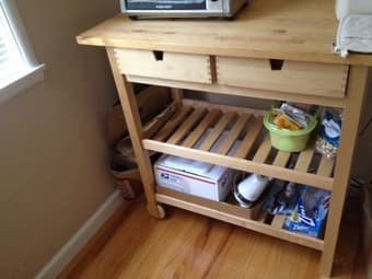 Kitchen cart for sale $60 ($100 value) -- Excellent condition 1