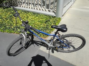 Giant mountain bike with U-lock ($90) 1