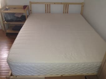 Incredibly Comfortable Full Size Mattress for Sale (w/ bedframe!) 1