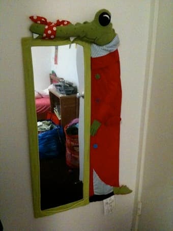 Selling Ikea baby crib/toddler bed, changing table and kid's mirror 2