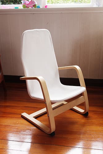 IKEA canvas arm chair and standing lamp 1
