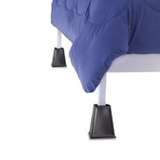 Dorm Necessities! - XL Tw Feather Bed Topper, XL Tw Sheets, Bed Risers 2