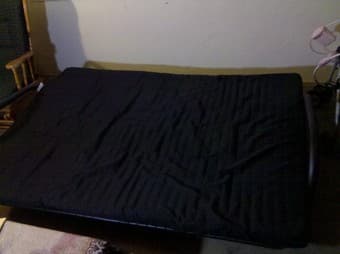 Detachable Sofa double bed with mattress & frame for $60 3