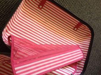 Dark pink Delsey carry-on luggage 3