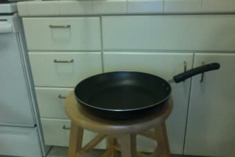 2 large pans, one with glass lid. each $5 1