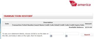 $214 for virgin america air ticket for $120 1