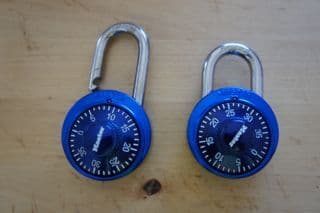 Blue MasterLocks - $3 each 1
