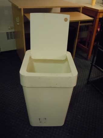 moving sale at EV Bins /table lamap and scanner 3