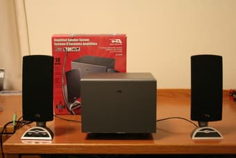 Speaker System- 3 Piece Subwoofer- 40$ 1