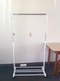 White Garment Rack for $10 1