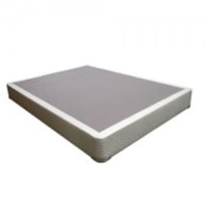 BED- metal  frame and wheels, boxspring, mattress 1