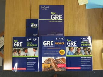 Comprehensive Kaplan GRE study kit $50 1