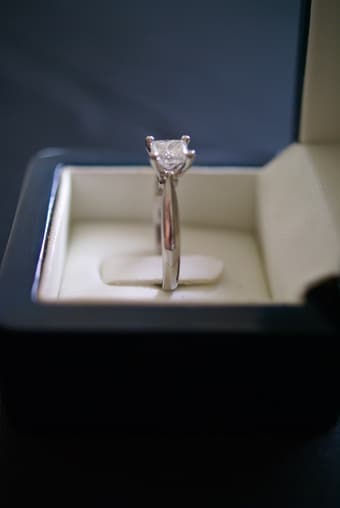 Engagement and Wedding Ring / Anniversary Band - Beautiful! 1