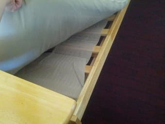 FS: $100 Wood Futon Frame with storage in arms 3