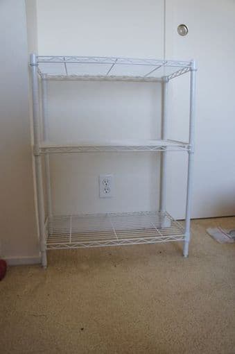 White Metal Shelf - $15 1
