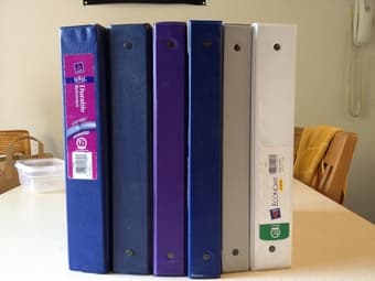 6 3-Hole View Binders for $5!!!!! 2