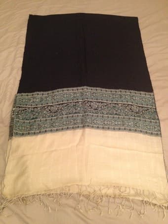 Handmade Pashmina Woolen Shawl - $25 - Full Size (78inch by 25 inch) 1