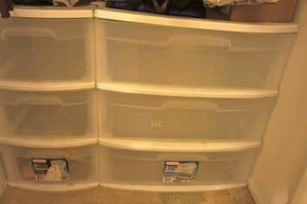 White Plastic Drawers 1