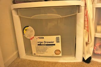 White Plastic Drawers 3