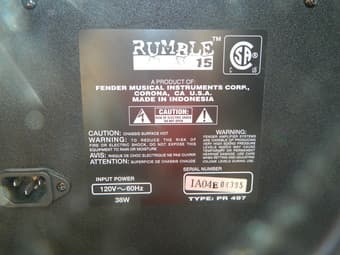 Fender Bass Amp - Rumble 15 2