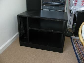 Free TV stand with tape storage etc. 1