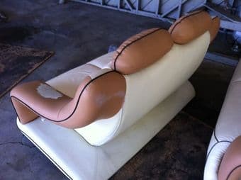 Slick Sofa & Love Seat Leather - $150 (palo alto) 3