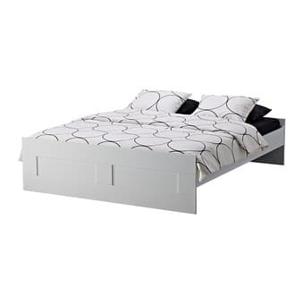 Ikea Queen Bed Frame + Mattress $300 OBO 1