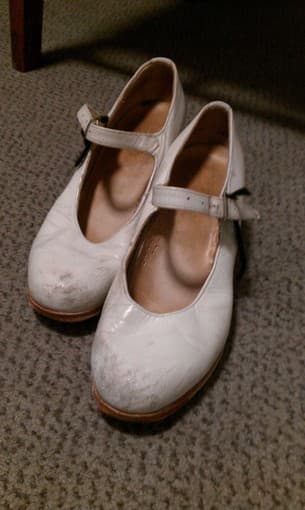 $10 OBO - used Ballet Folklorico white pumps, good condition 1