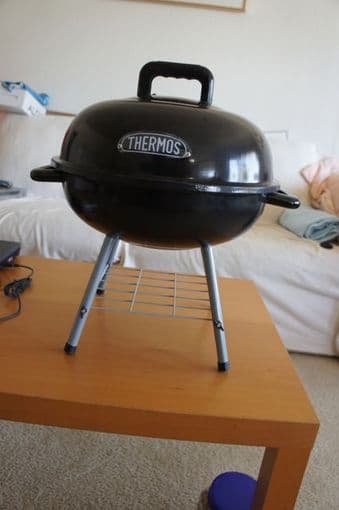 Wastepaper bin, Ethernet cable, Mini BBQ pit, 4 tier shelves 3