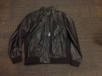 INC, Men's LEATHER JACKET, $40 1