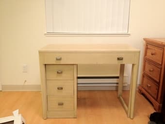 Selling Nightstand and Desk for $20 each or $30 for both 3