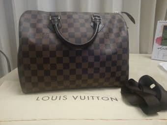 $650 - Louis Vuitton Handbag - Speedy 30 - Damier Ebene Canvas 1