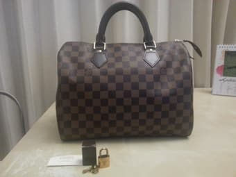 $650 - Louis Vuitton Handbag - Speedy 30 - Damier Ebene Canvas 2