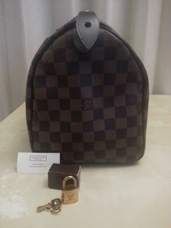 $650 - Louis Vuitton Handbag - Speedy 30 - Damier Ebene Canvas 3