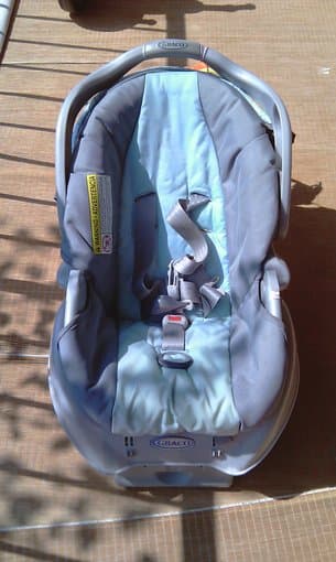 baby mattress & carseat, $60 2