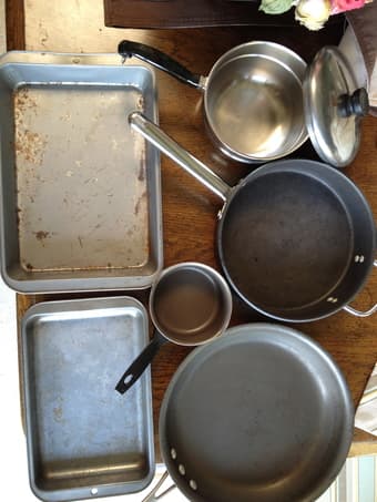 Calphalon Non-stick pans + pots + baking pans 3