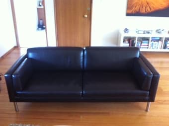 Leather couches, comfy chairs for sale! 1