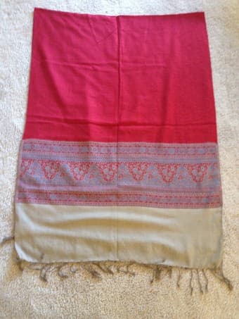 3 Handmade Pashmina Wool Shawls - $25 each - Perfect for Winter! 1