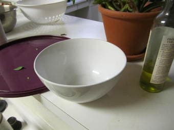 five medium-sized white ikea bowls. $8. must go by Sunday. 1