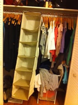 shoe hanger, closer space organizers 3