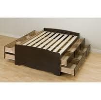 Expresso storage bed with 6 drawers, Sleeptrain Mattress  (full size) 3
