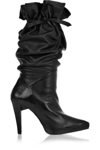 Halston Heritage Black Leather Boots Size 5 (brand new) 2
